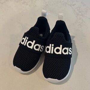 Adidas Baby Black and White Slip-On Sneakers Size 5